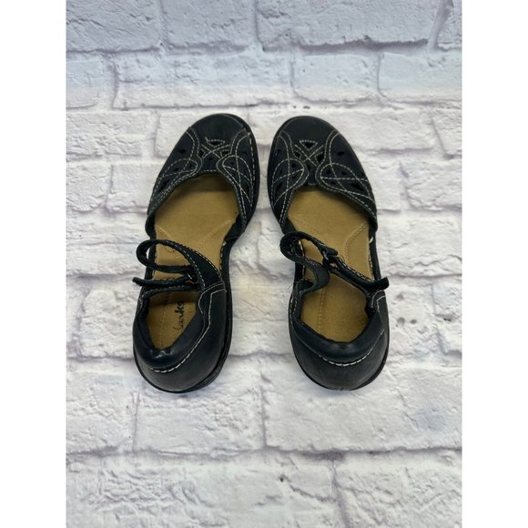 Clarks Womens Bendables Mary Jane Black Leather Size 8.5M - Picture 3 of 8